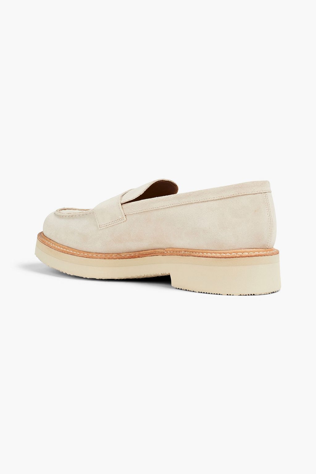 GRENSON Peter suede platform penny loafers