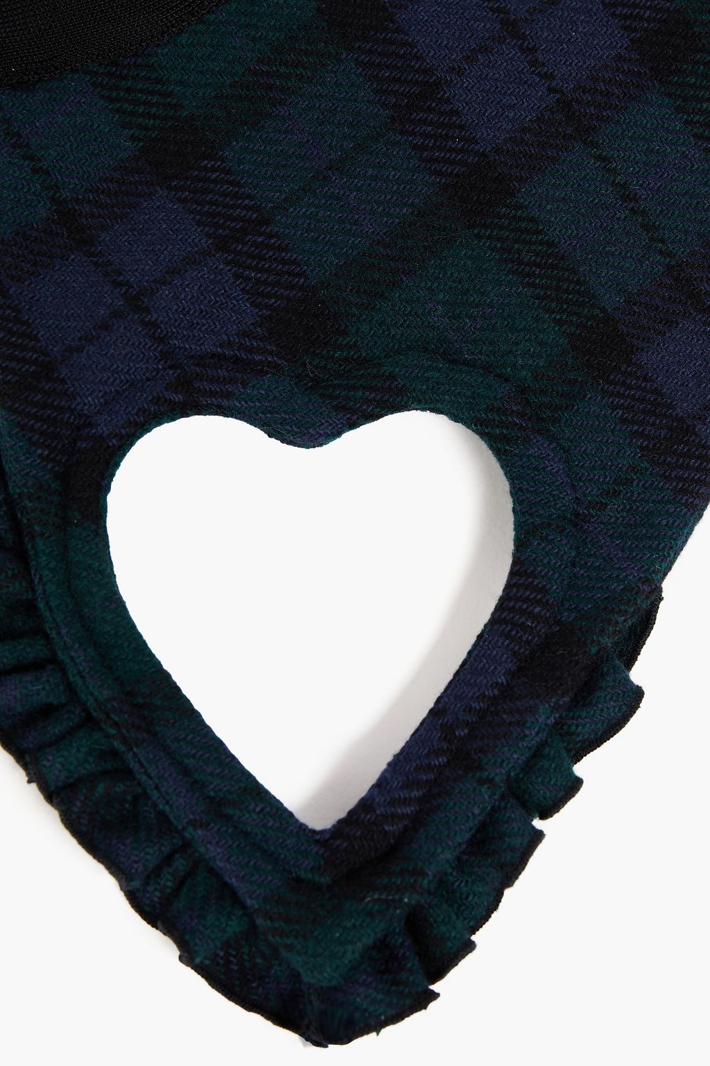 VIVETTA Cutout checked flannel collar