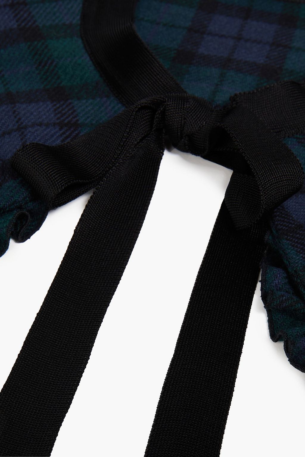 VIVETTA Cutout checked flannel collar
