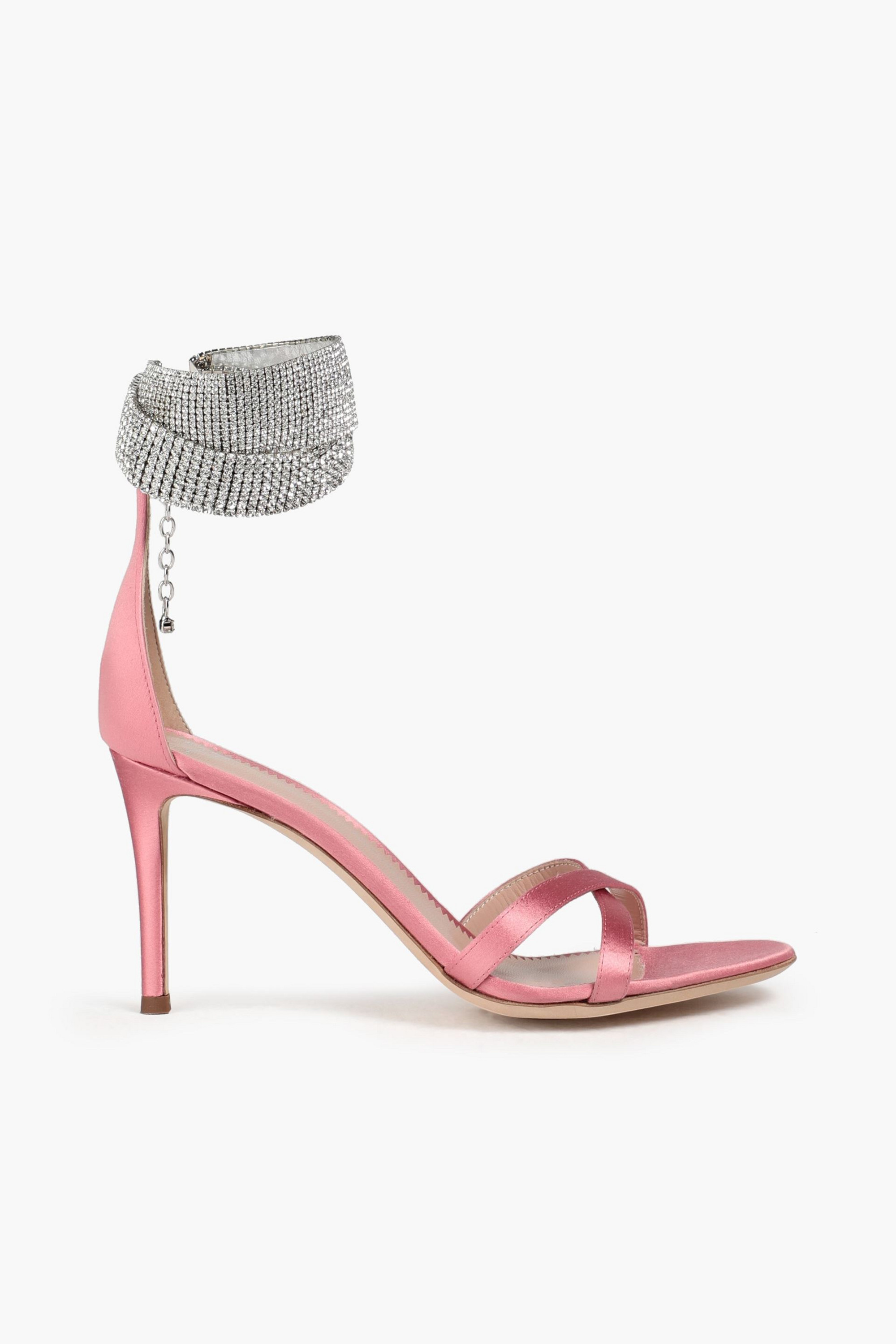 Giuseppe Zanotti Crystal-embellished satin sandals