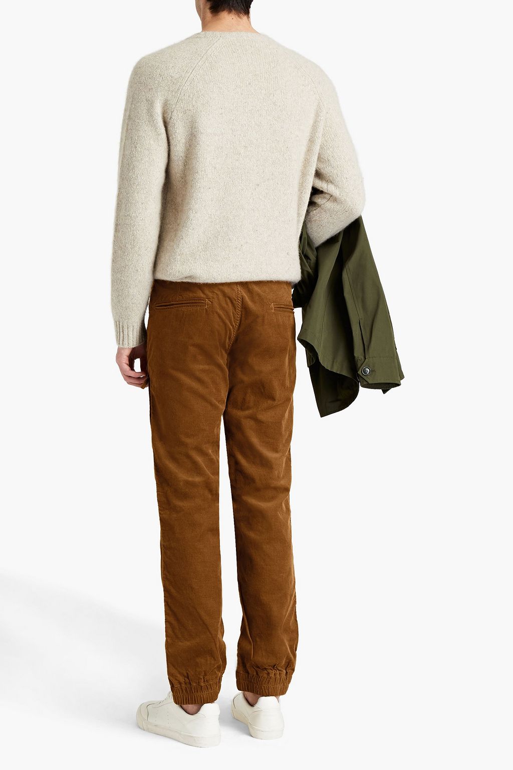 ASPESI Tapered cotton-blend corduroy pants