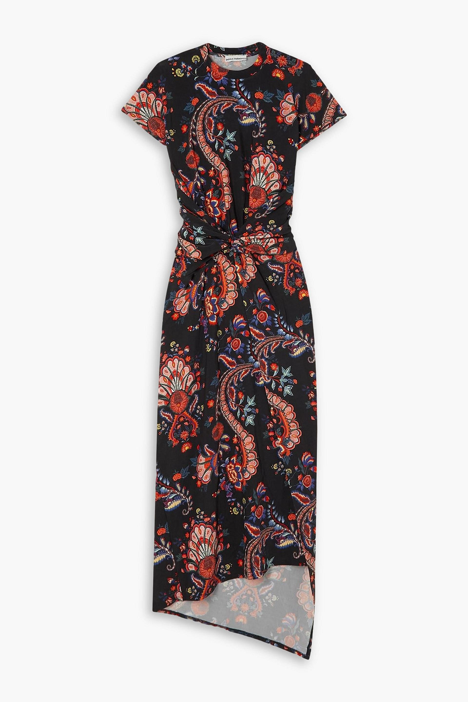 Rabanne Asymmetric Printed Stretch-jersey Dress In Black | ModeSens Rabanne Asymmetric Printed Stretch-jersey Dress In Black | ModeSens