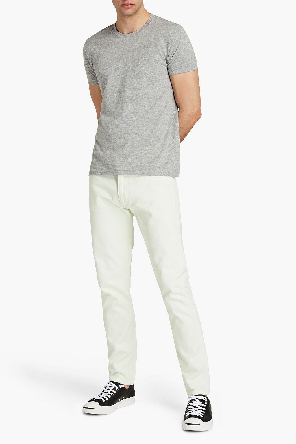 ASPESI Mélange cotton-blend jersey T-shirt