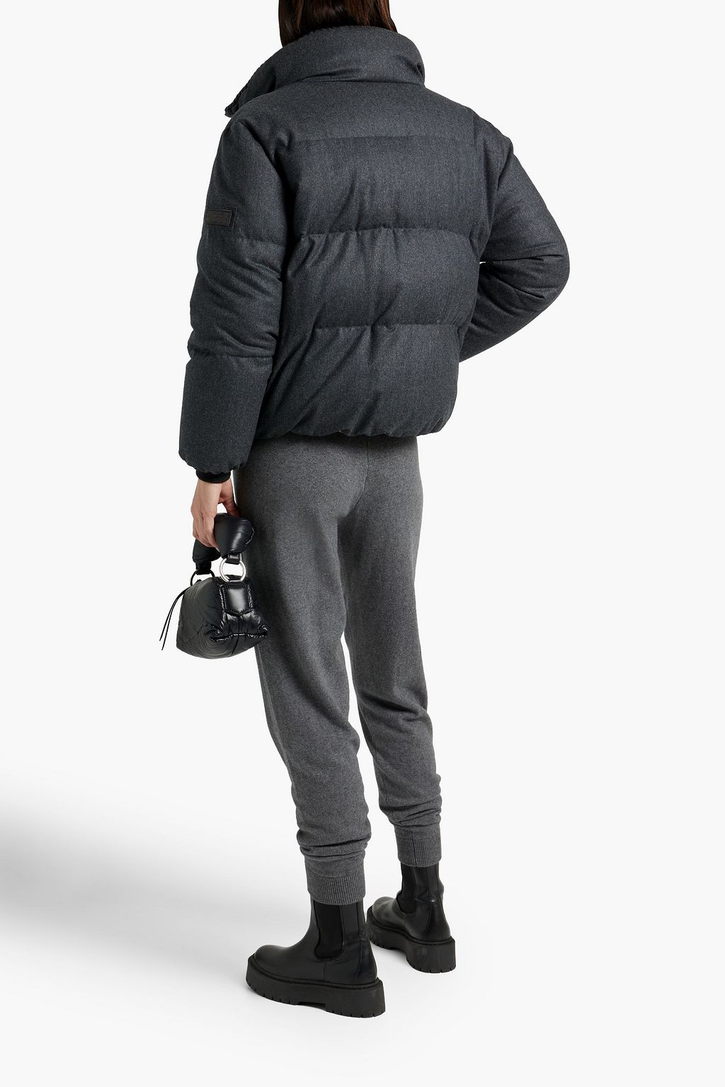 BRUNELLO CUCINELLI Daunenjacke aus gesteppter Wolle mit Verzierung