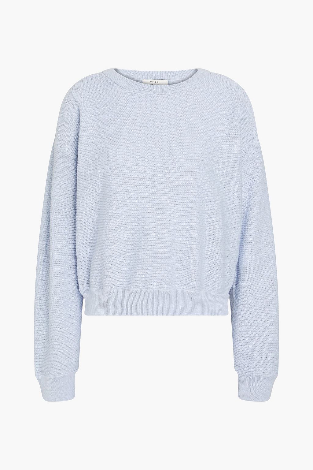 Waffle-knit cotton sweater | VINCE 