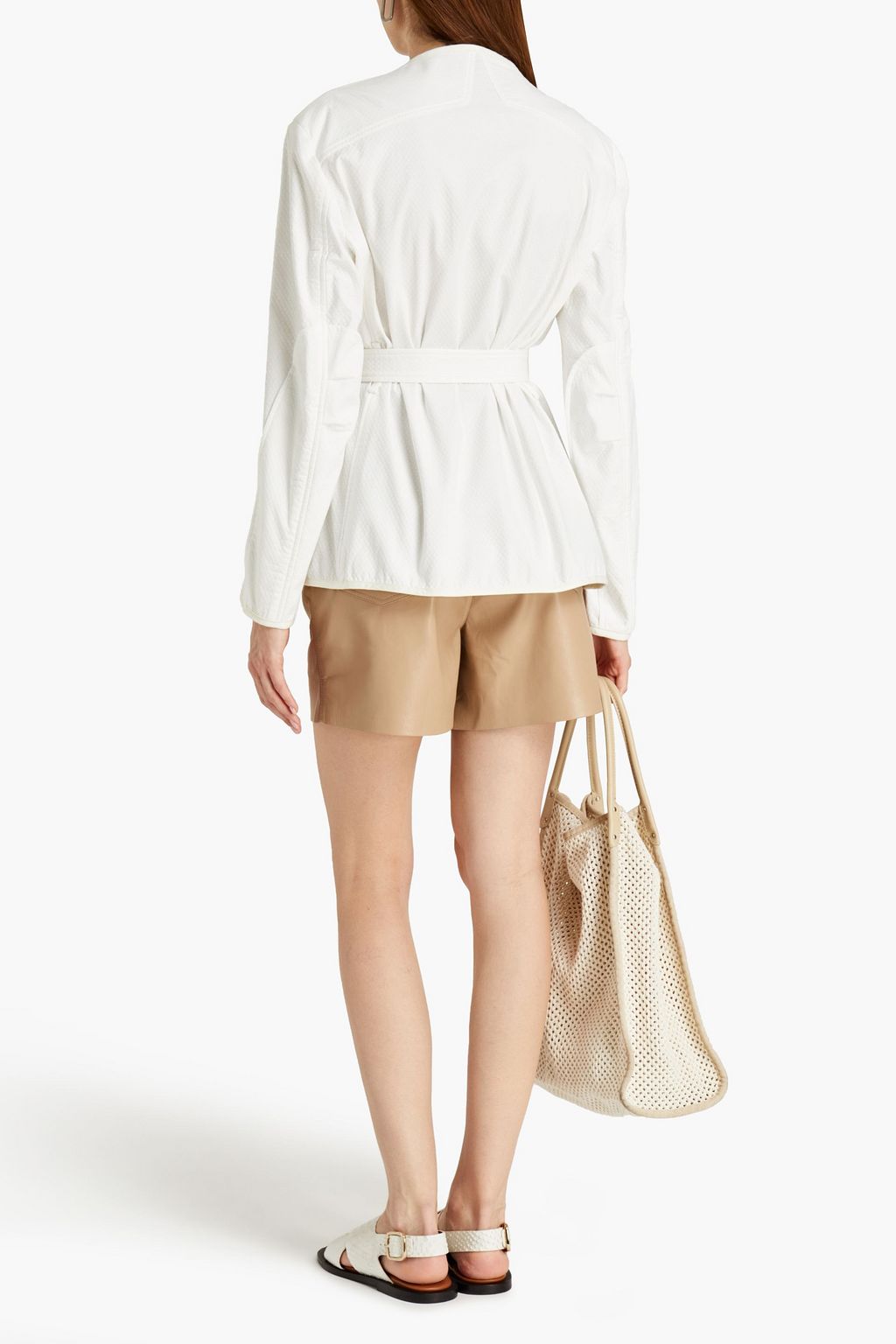 RAG & BONE Abby belted cotton-blend jacket