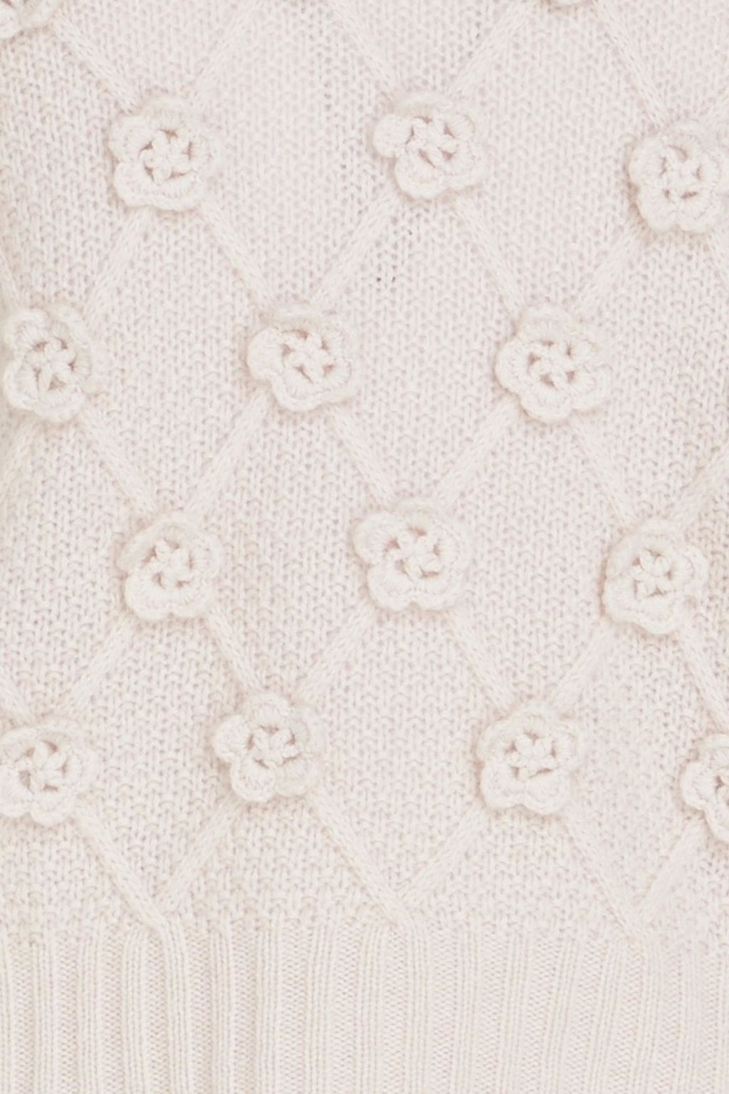 AUTUMN CASHMERE Crochet-knit turtleneck sweater