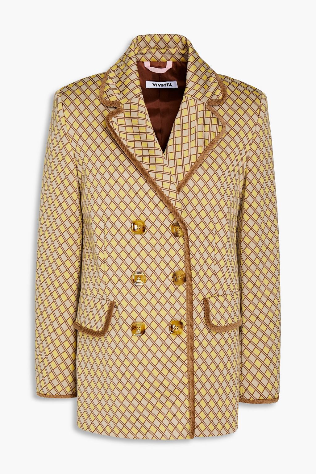 printed jersey blazer | VIVETTA 