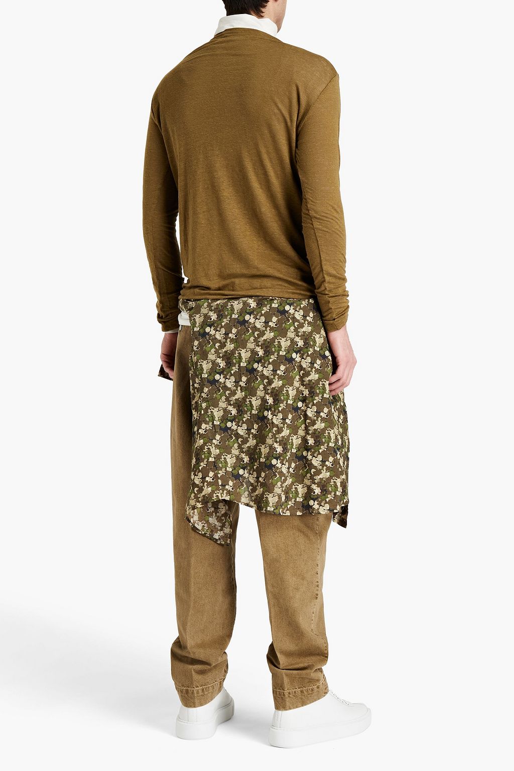 ISABEL MARANT Slim-fit slub linen-jersey T-shirt