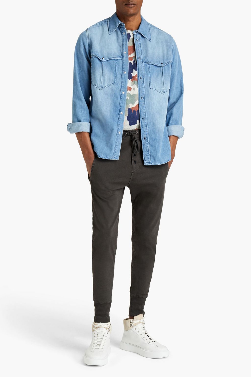 ISABEL MARANT Alickson faded denim shirt