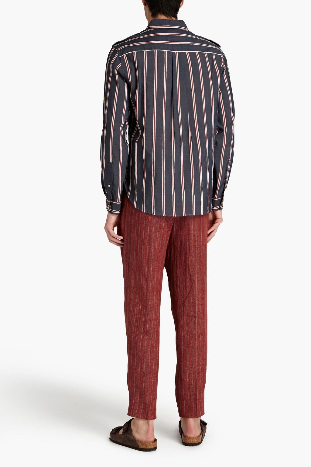 ISABEL MARANT Hustony striped jacquard shirt