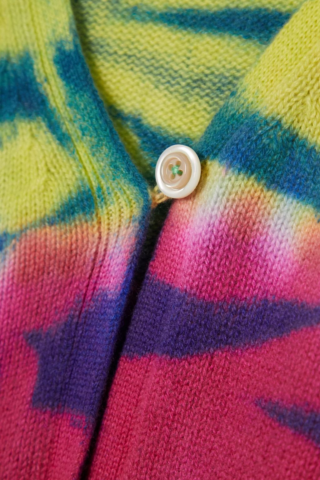 THE ELDER STATESMAN Frank Cropped Cardigan aus Kaschmir mit Batikmuster