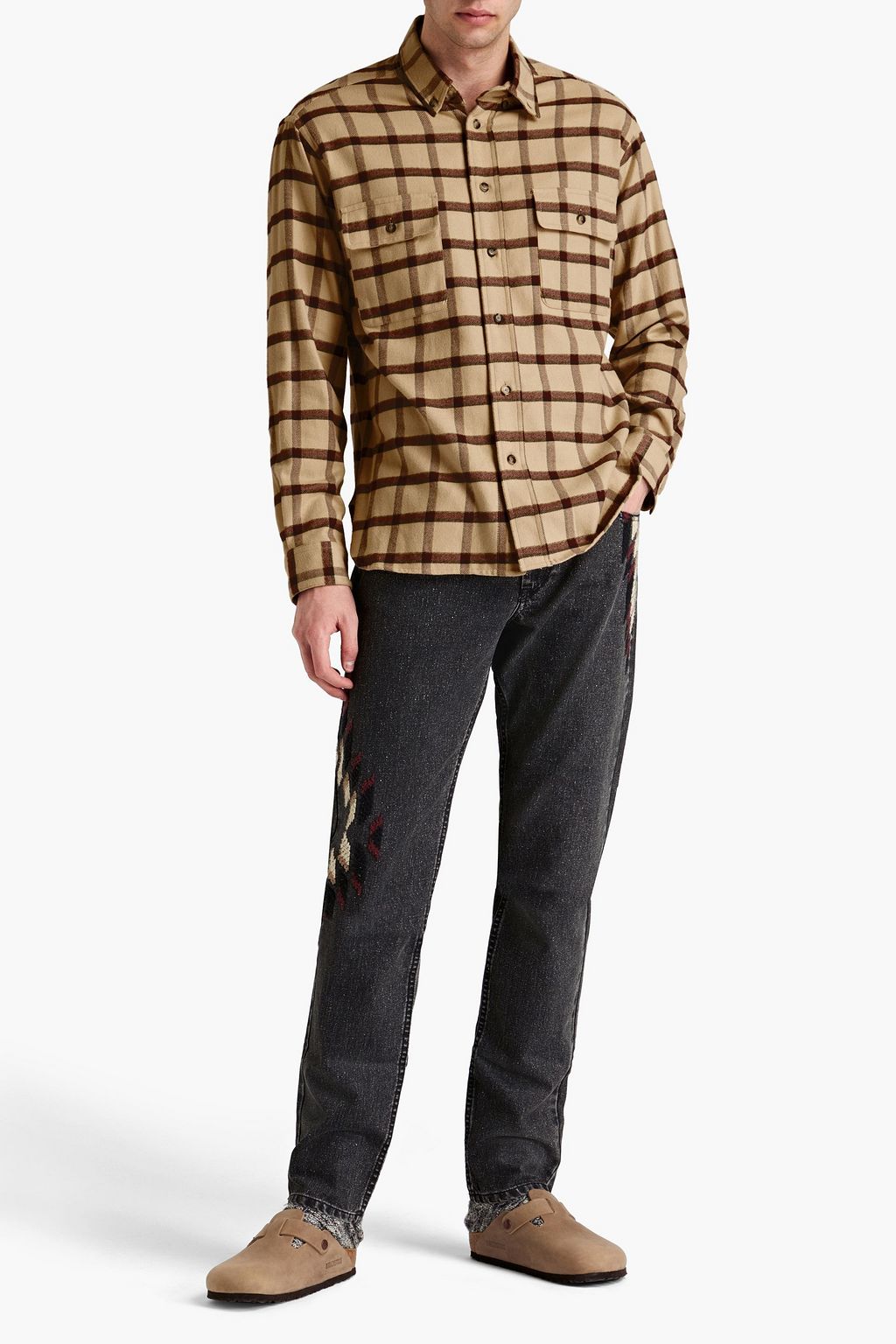 ISABEL MARANT Yarol checked cotton-flannel shirt