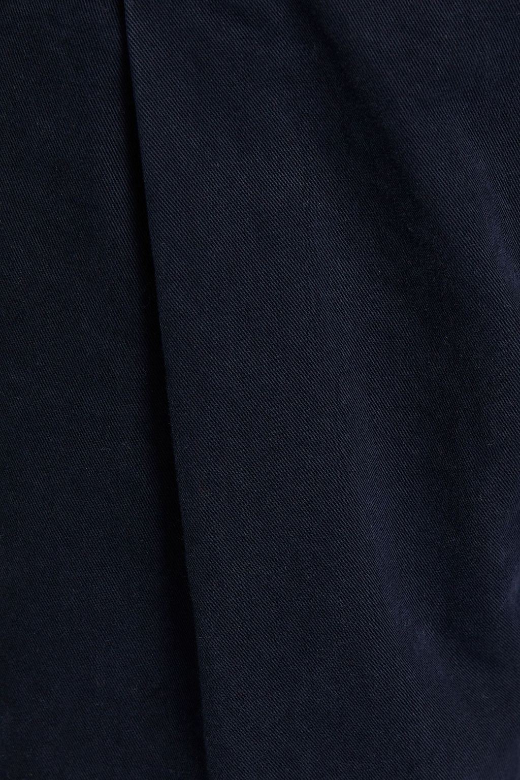 ASPESI Pleated cotton-gabardine chinos