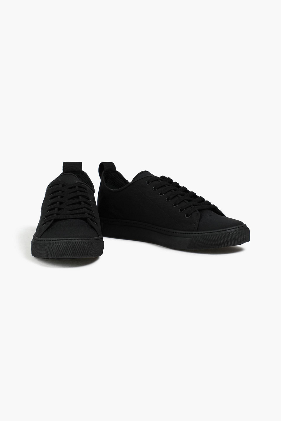 James Perse Man Carbon Crinkled Woven Trainers