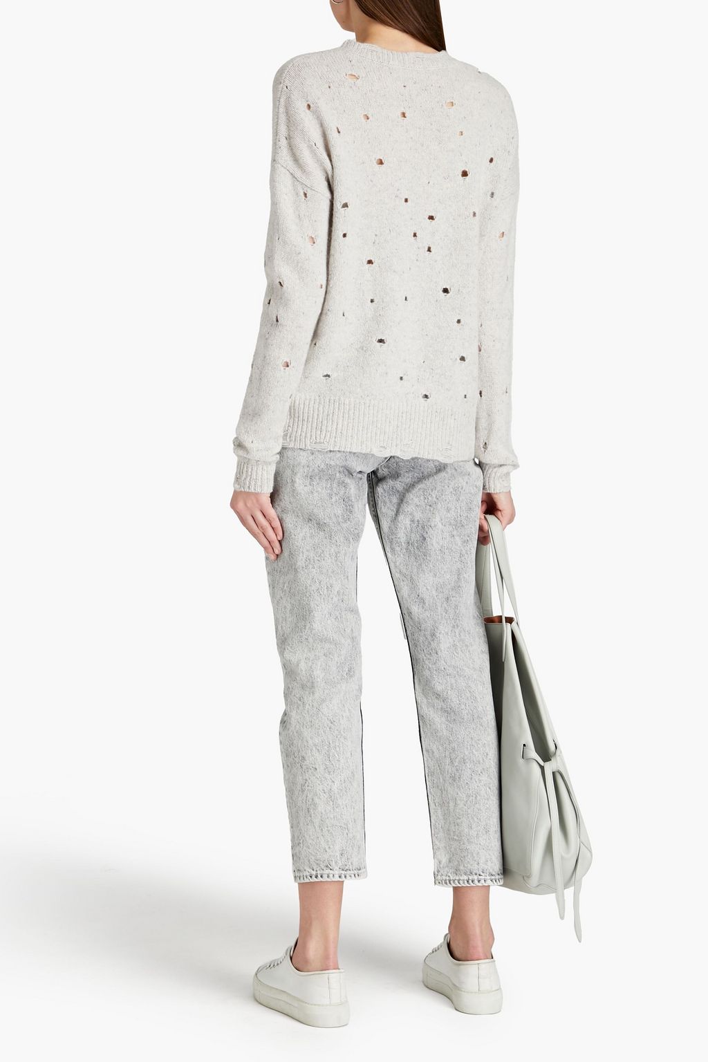 AUTUMN CASHMERE Distressed cashmere sweater