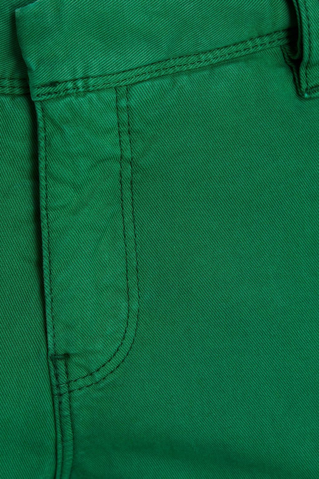 BA&SH Cropped cotton-blend gabardine slim-leg pants