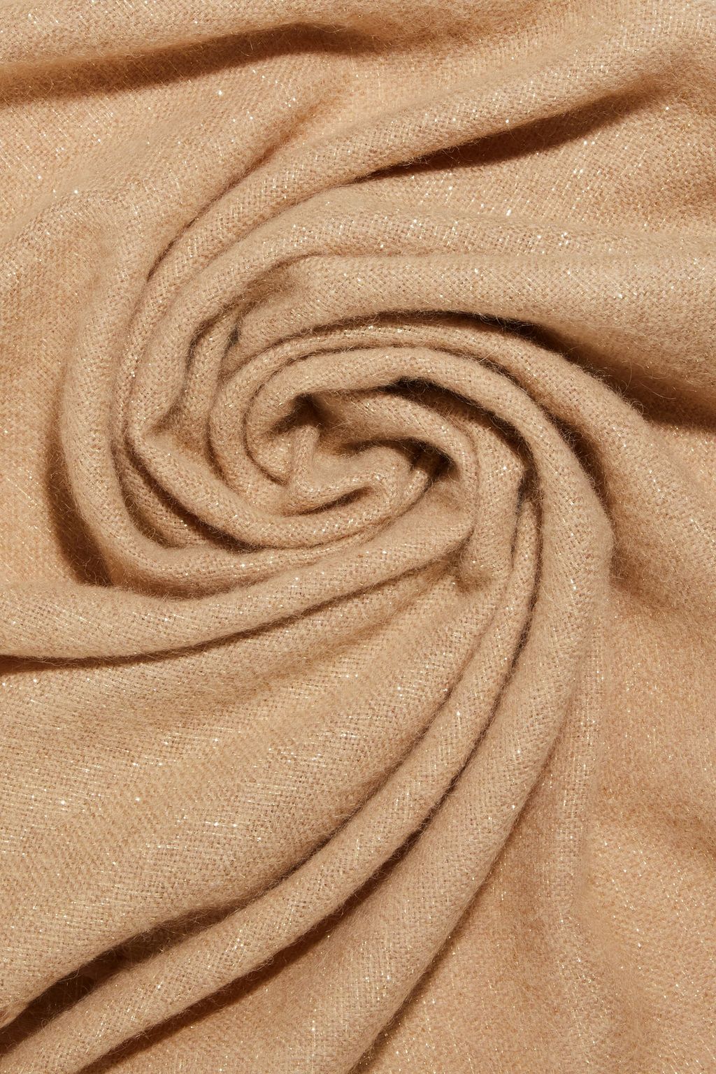 BRUNELLO CUCINELLI Schal aus Metallic-Strick mit Troddeln