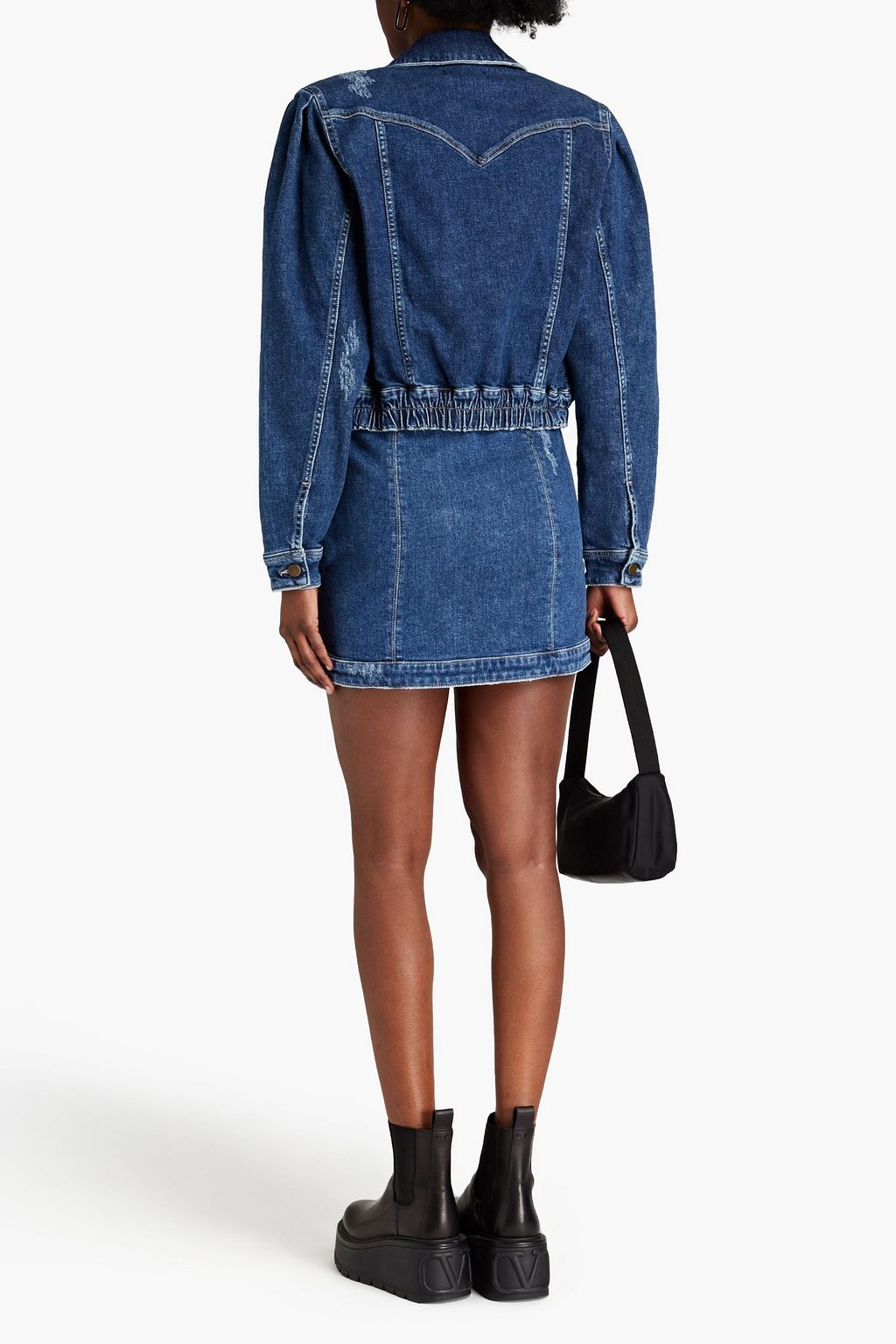 RETROFÊTE Distressed denim jacket