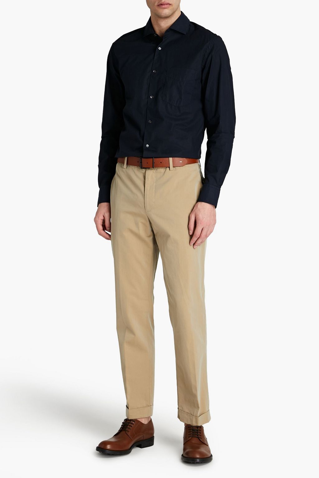 ASPESI Tapered cotton-twill pants