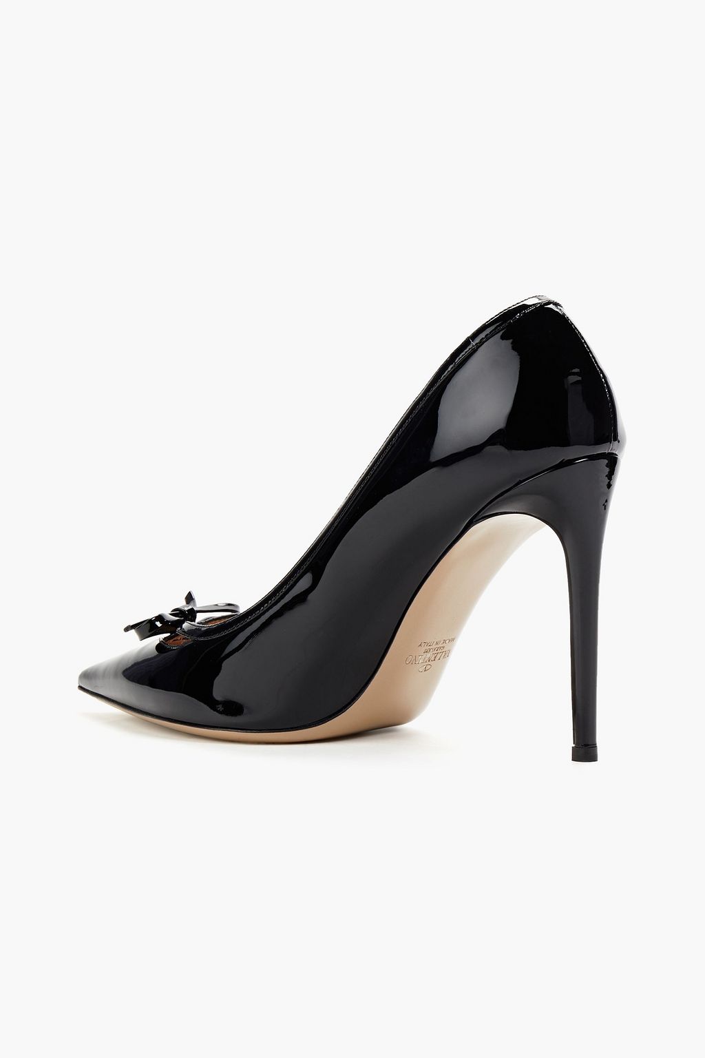 VALENTINO GARAVANI Bow-detailed patent-leather pumps
