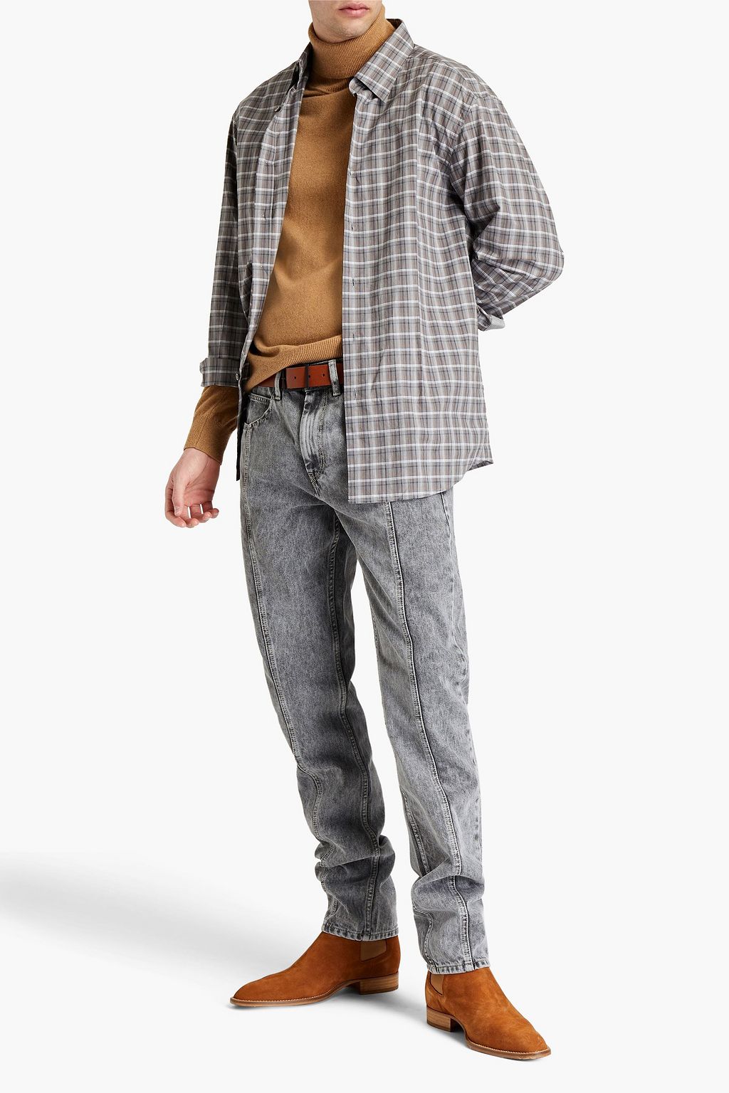 ISABEL MARANT Jacko slim-fit acid-wash denim jeans