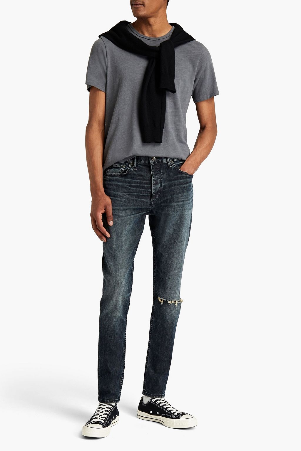RAG & BONE Slub cotton-jersey T-shirt