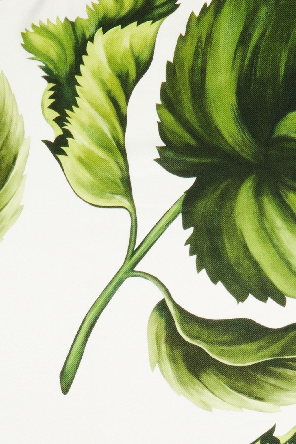 OSCAR DE LA RENTA Printed silk-twill scarf
