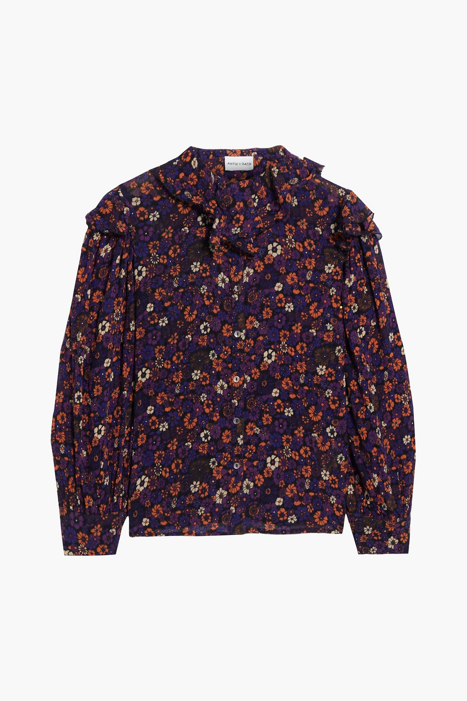 Antik Batik Paoli floral-print cotton blouse
