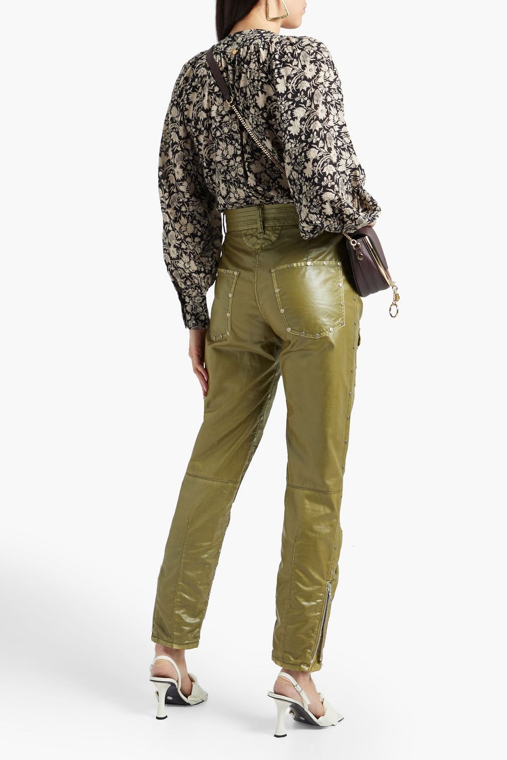 ANTIK BATIK Amel floral-print cotton-gauze blouse
