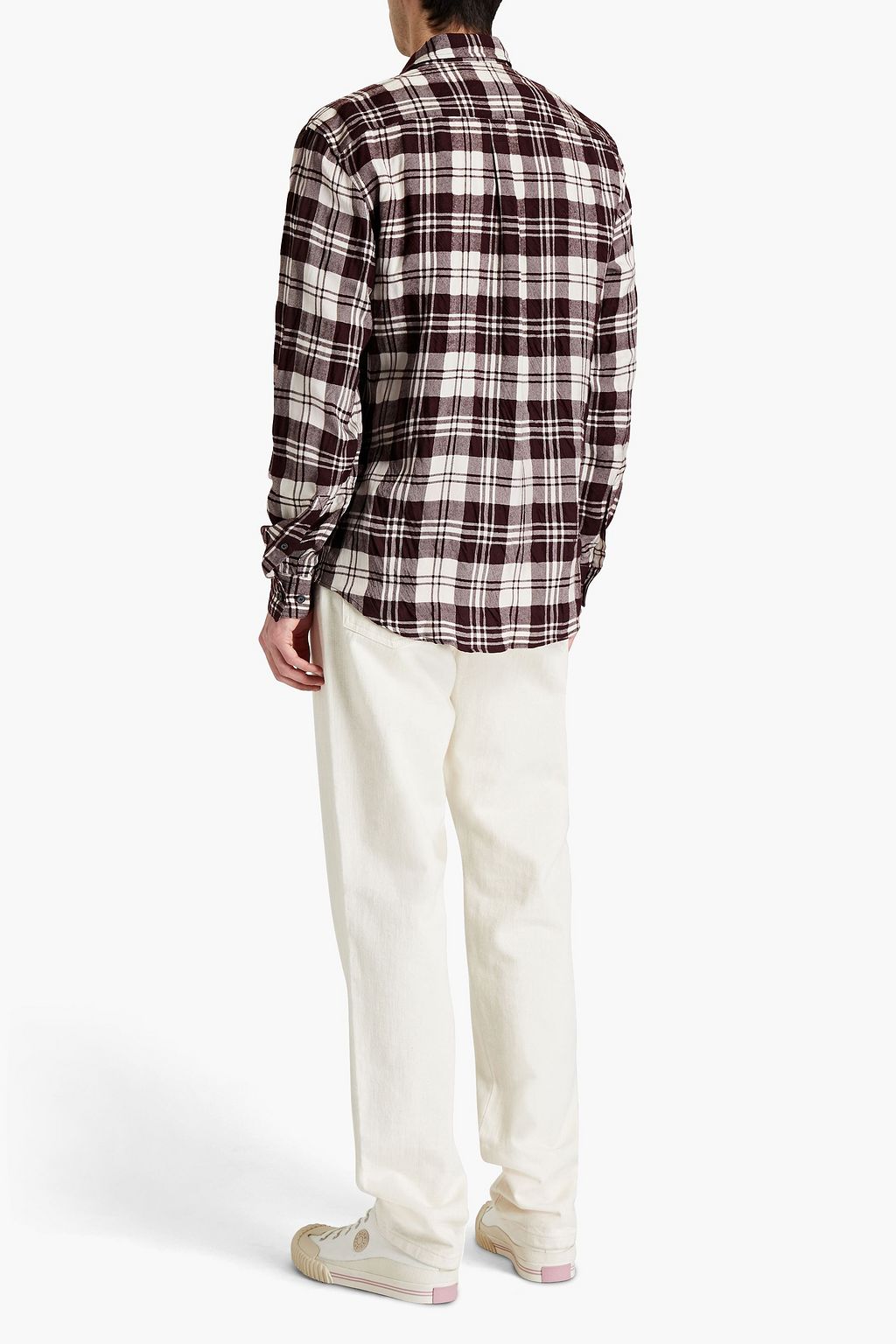 ACNE STUDIOS Checked wool-blend flannel shirt