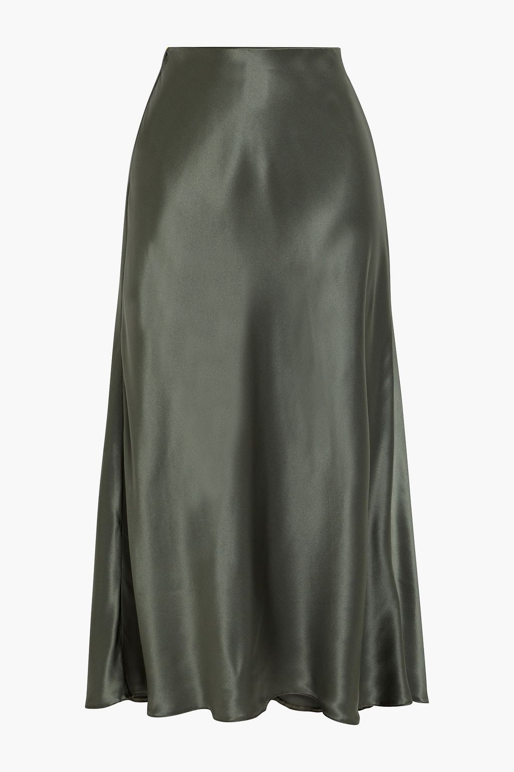 IRIS & INK Mirabelle organic silk-satin midi skirt | THE OUTNET