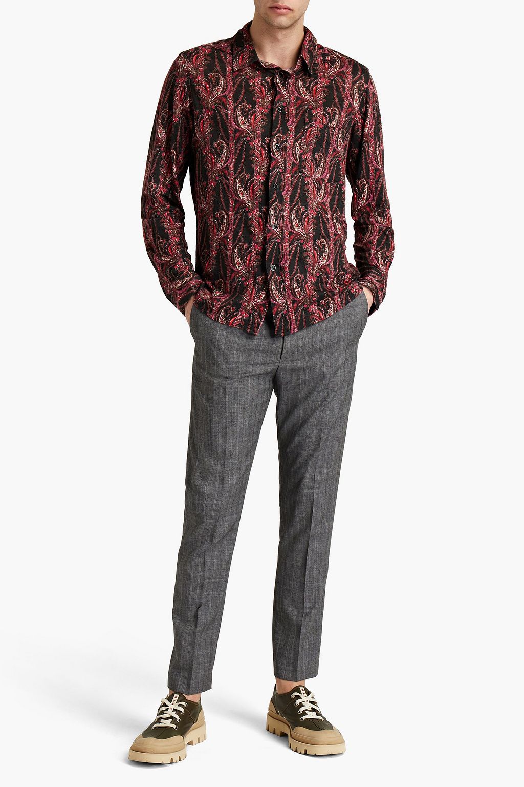 ISABEL MARANT Tilako paisley-print linen-jersey shirt