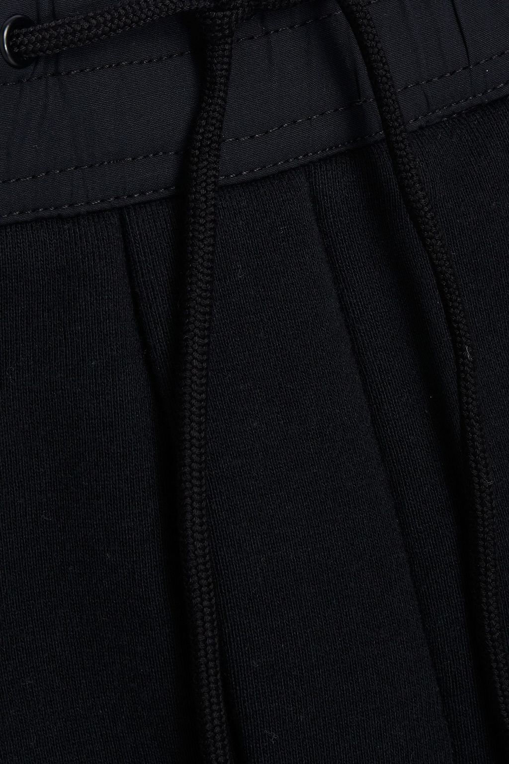 Y/OSEMITE Poplin-paneled French cotton-terry shorts