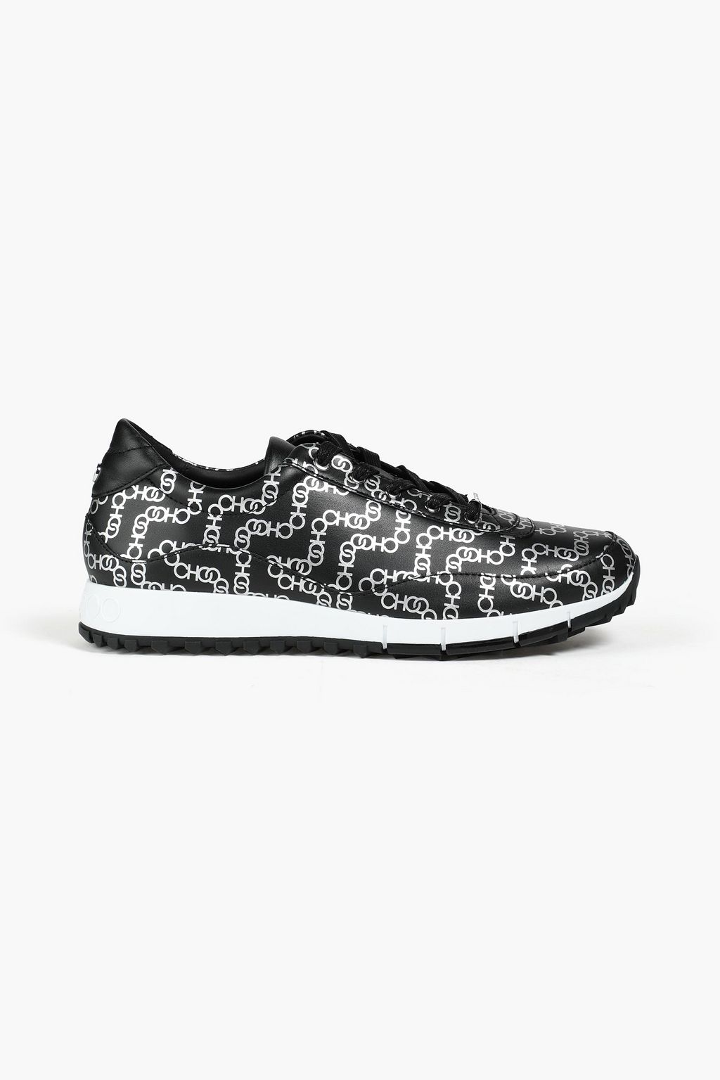 JIMMY CHOO Monza logo-print leather sneakers | Sale up to 70% | THE OUTNET