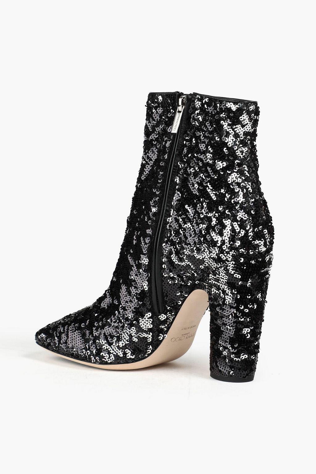 JIMMY CHOO Mirren 100 sequined tulle ankle boots
