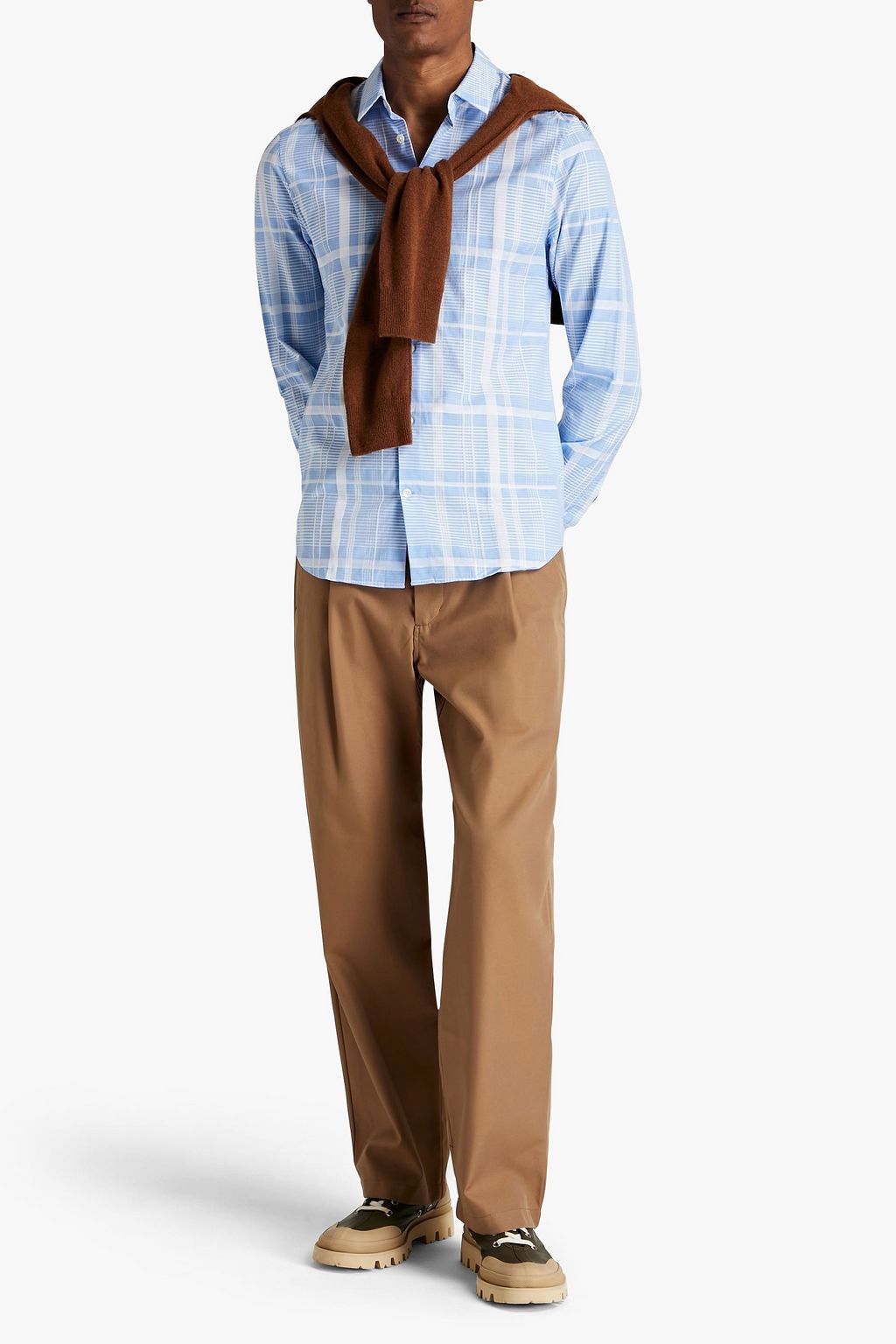 ACNE STUDIOS Sid checked cotton-poplin shirt