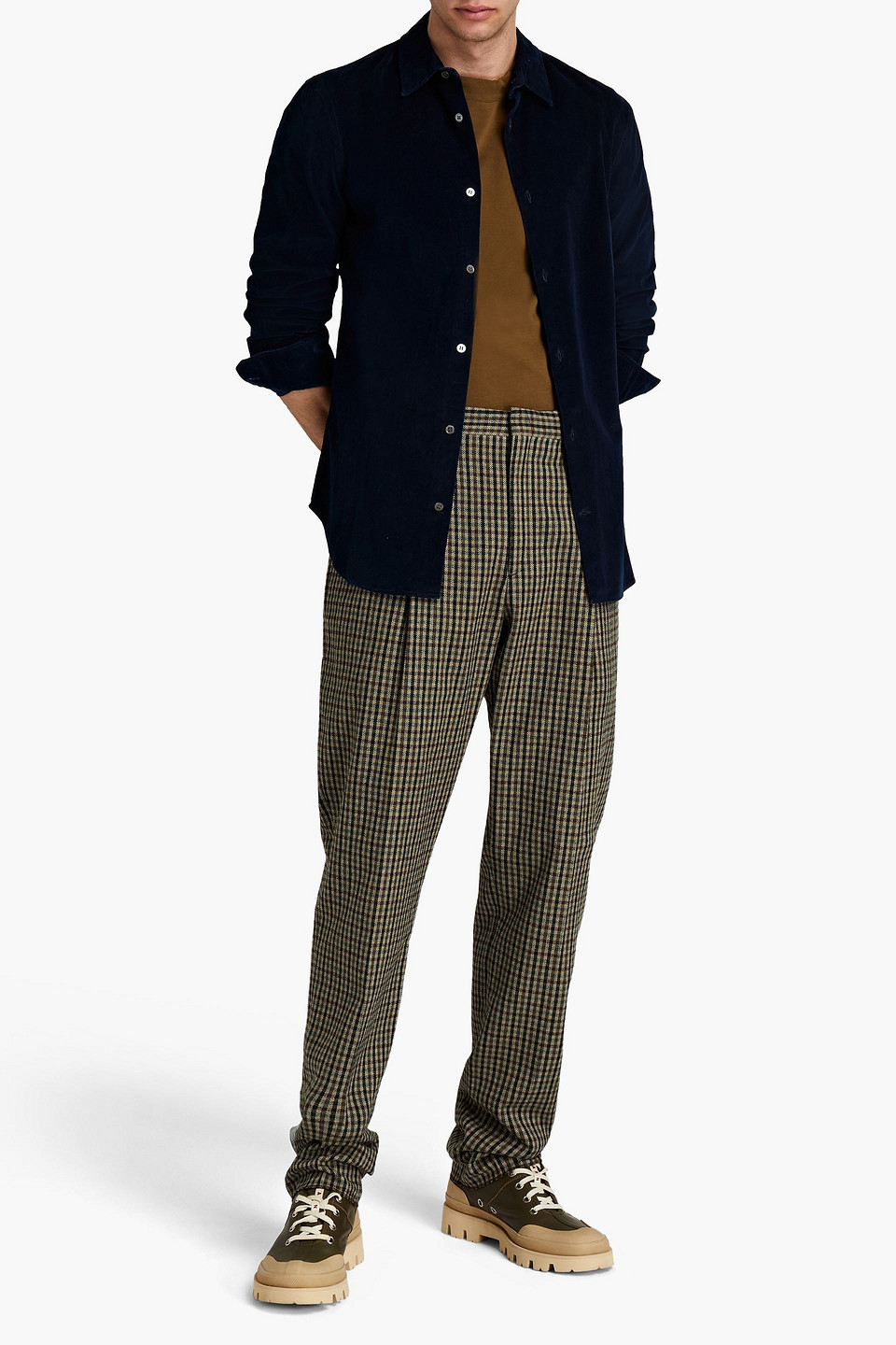 Acne Studios Man Cotton-blend Corduroy Shirt