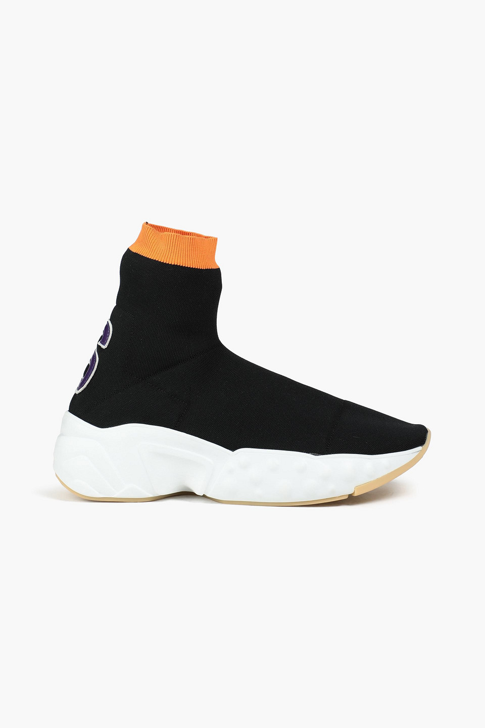 Acne Studios - Stretch-knit high-top sneakers - Black