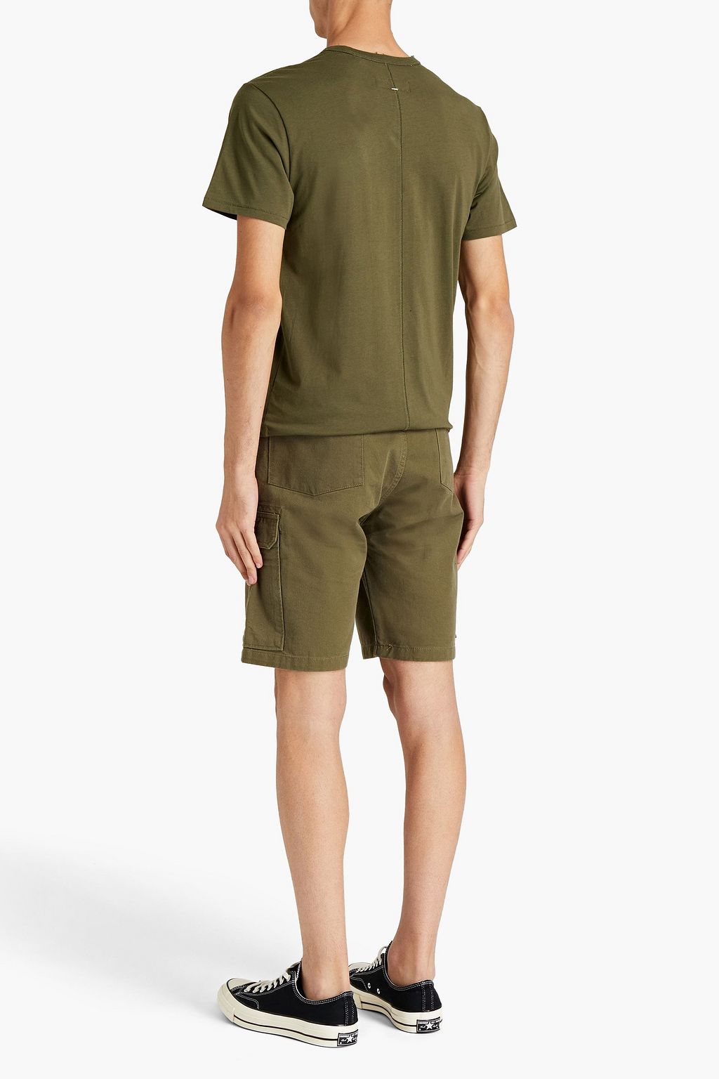 RAG & BONE Embroidered organic cotton-jersey T-shirt