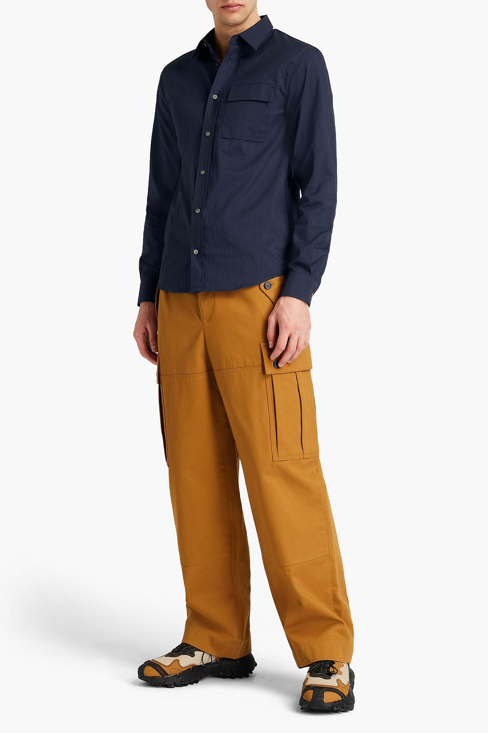 Acne Studios Man Cotton-blend Twill Shirt