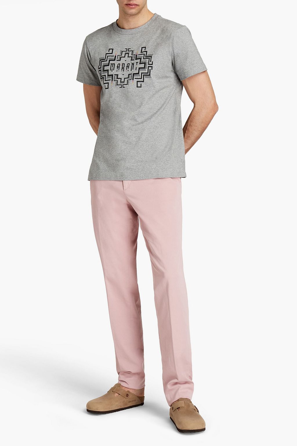 ISABEL MARANT Logo-print cotton-jersey T-shirt