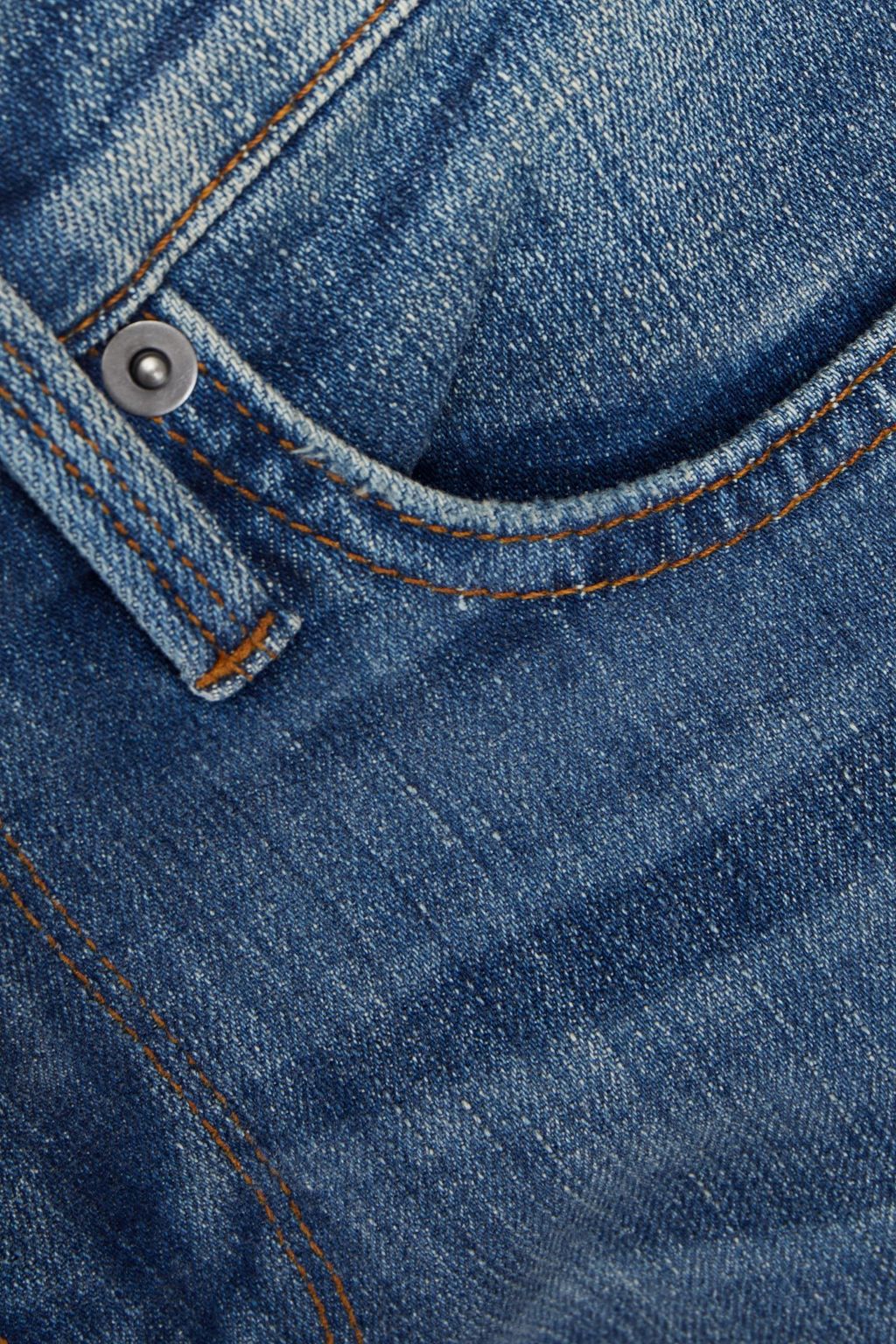 FRAME Slim-fit faded distressed denim jeans