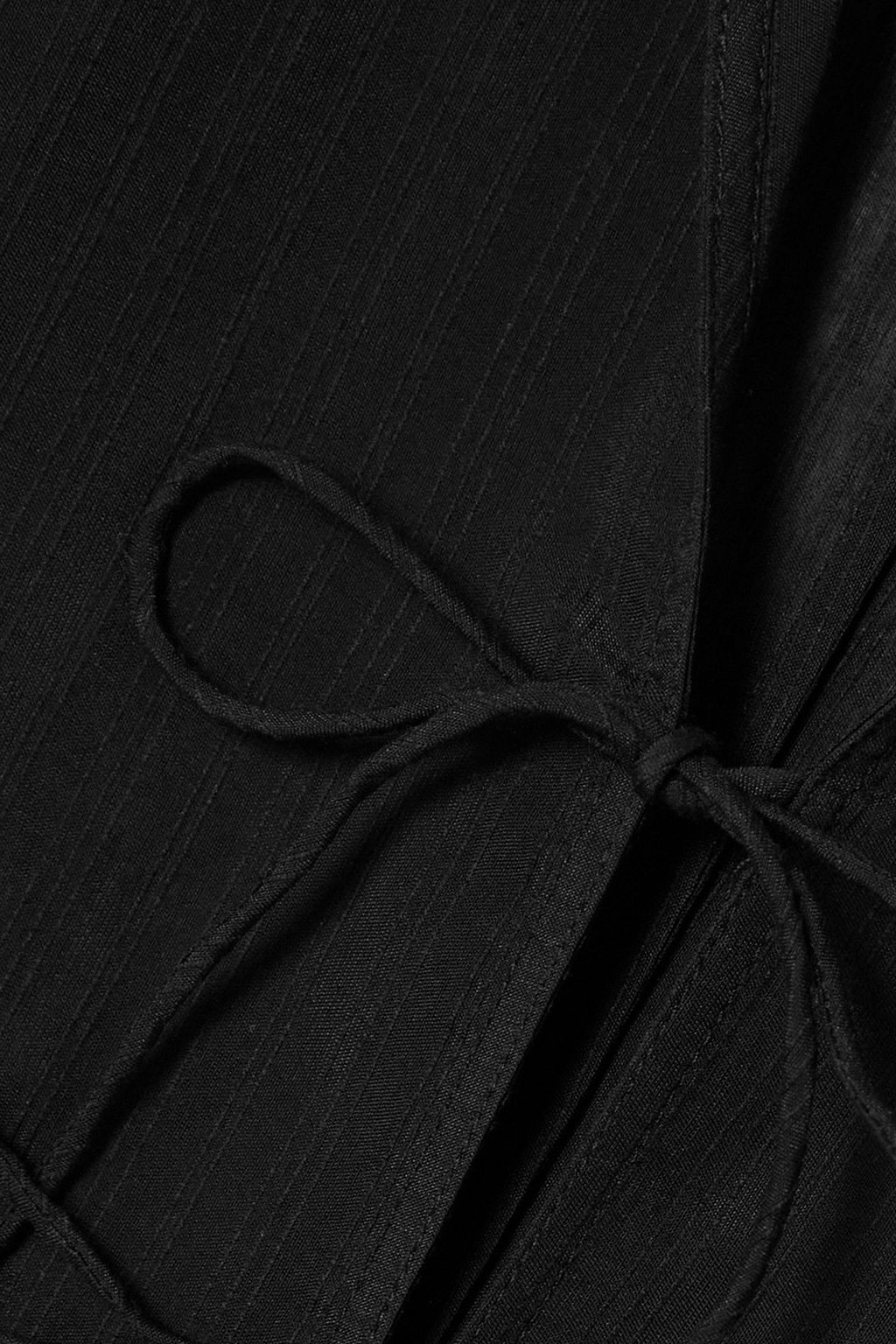 FRAME Tie-detailed voile blouse