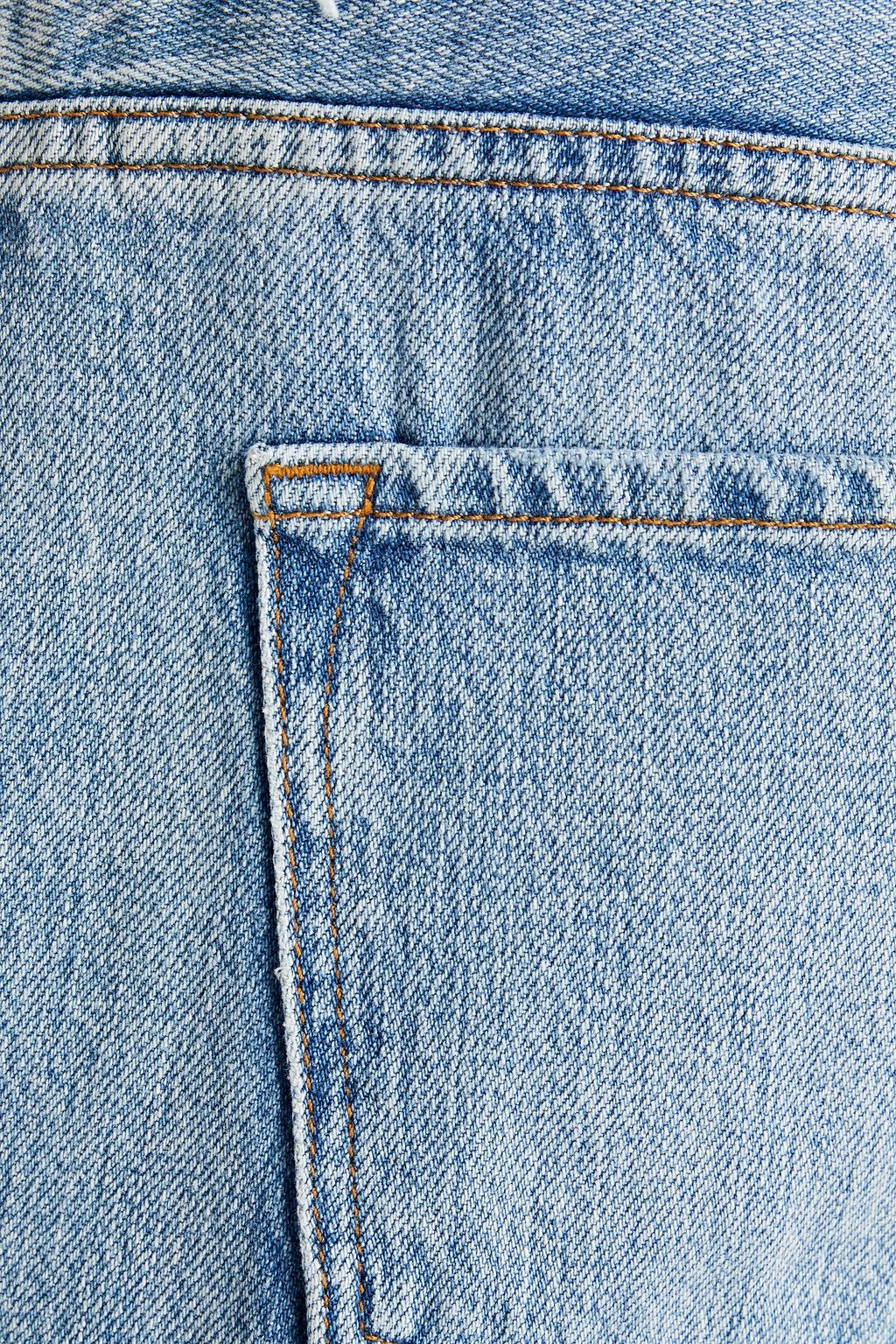 FRAME بنطلون جينز ’لو باغي’ بخصر مرتفع بقصة أرجل واسعة