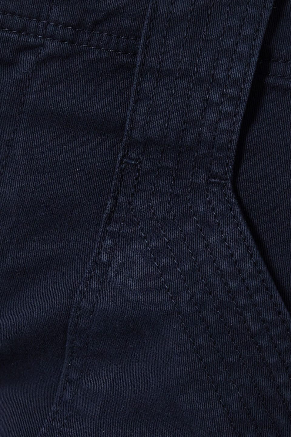 Frame Paneled Stretch-cotton Twill Tapered Pants In Navy