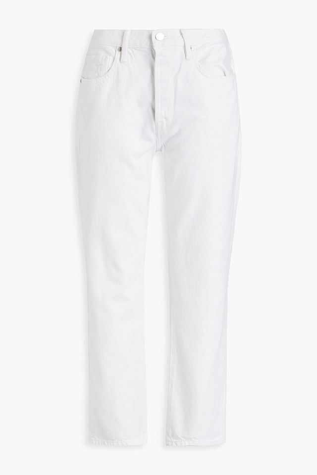 Le Original cropped high-rise straight-leg jeans