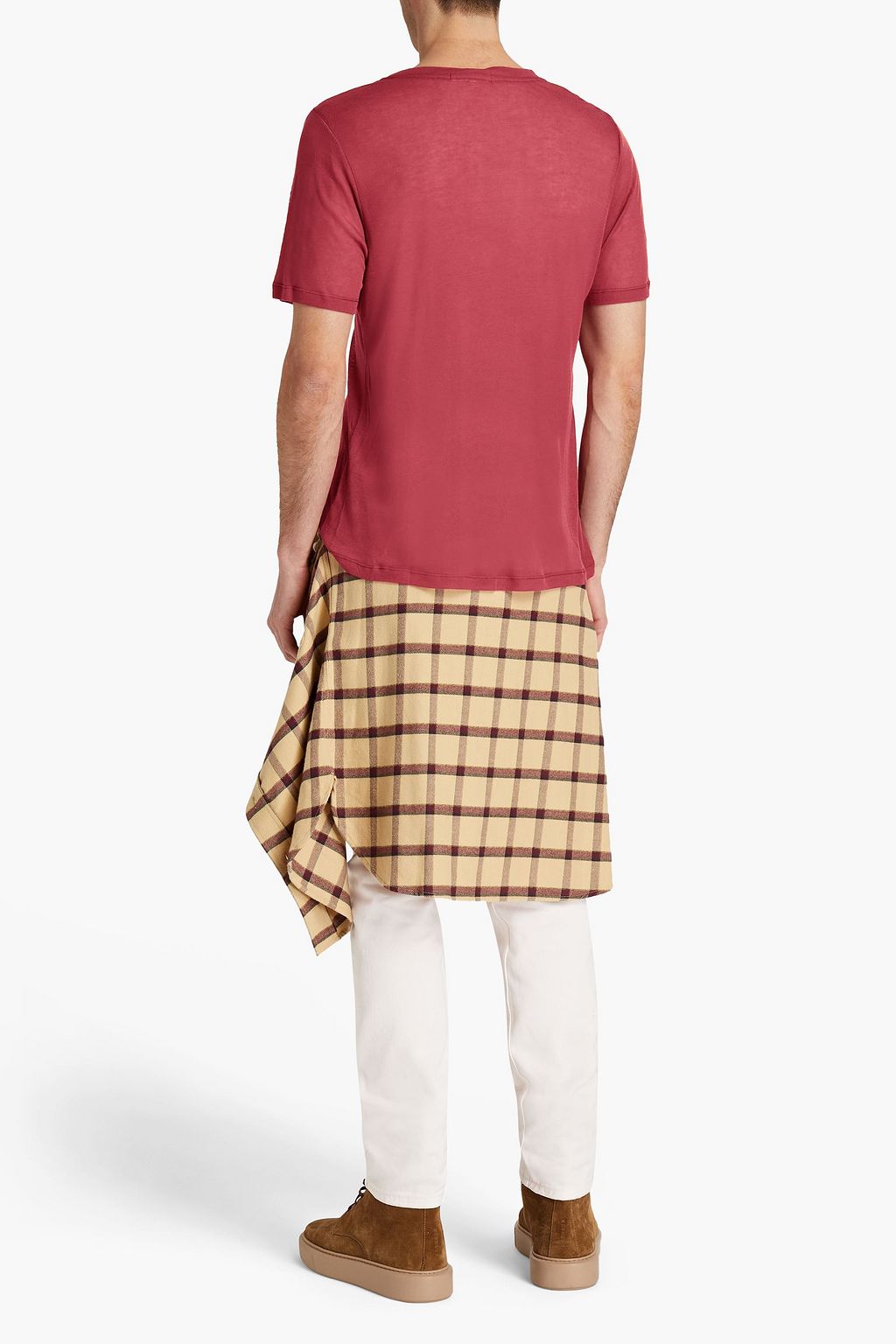 ISABEL MARANT Aweyh slub Lyocell, cashmere and silk-blend jersey T-shirt