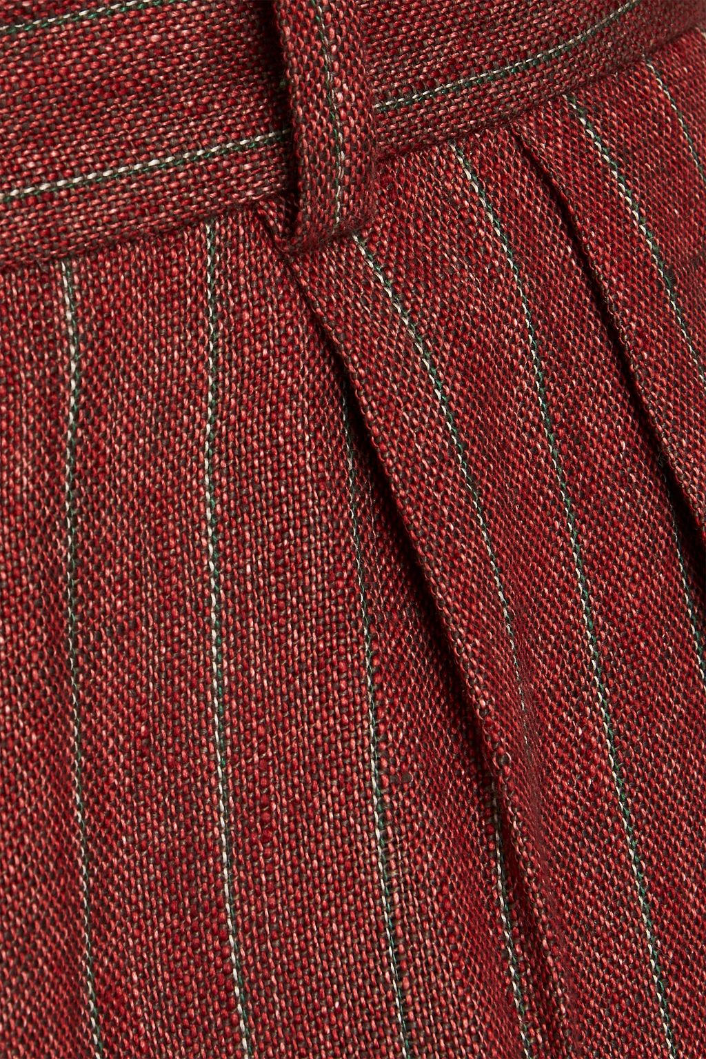 ISABEL MARANT Nicklas tapered pinstriped linen pants