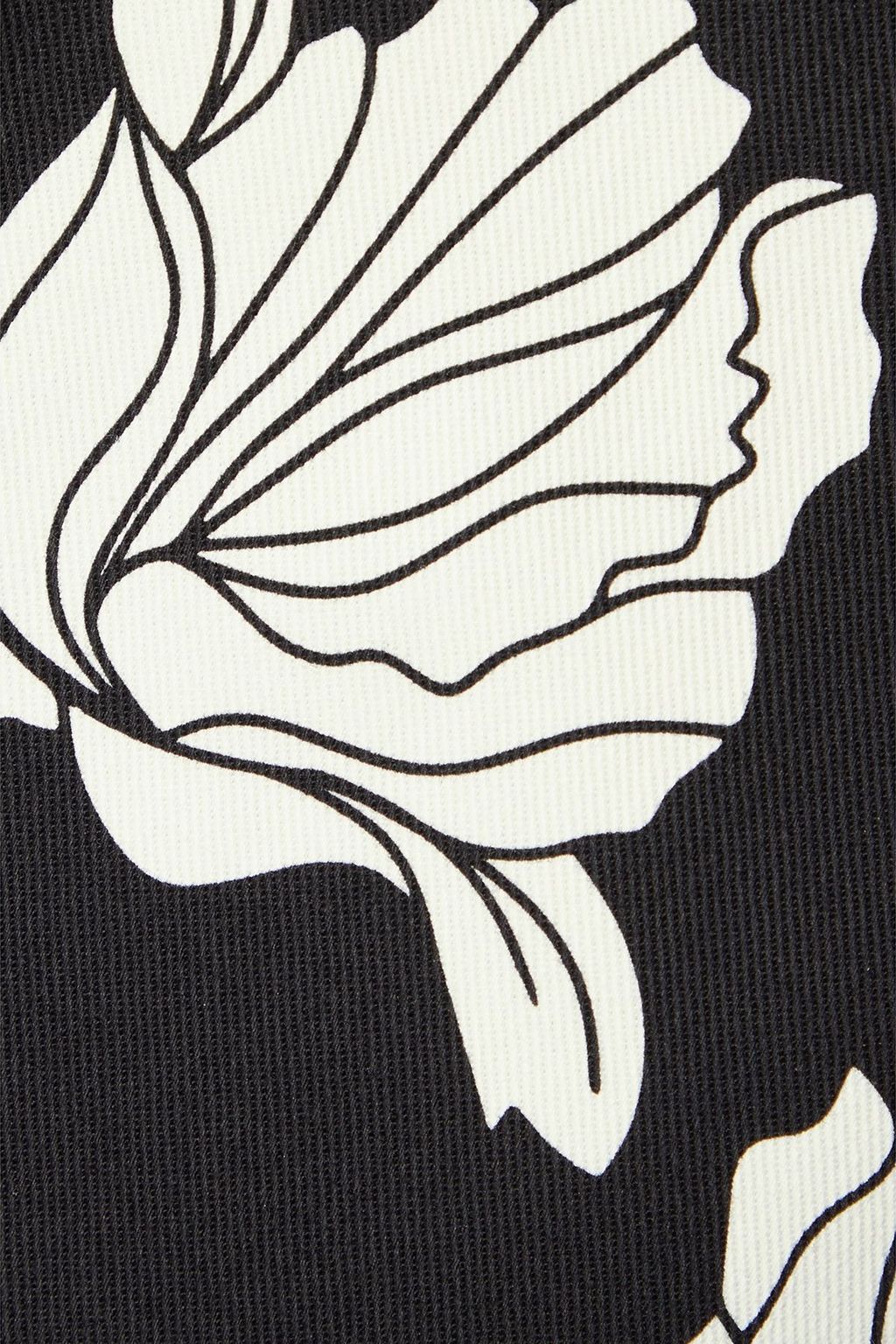 ADAM LIPPES Printed cotton-blend twill mini skirt